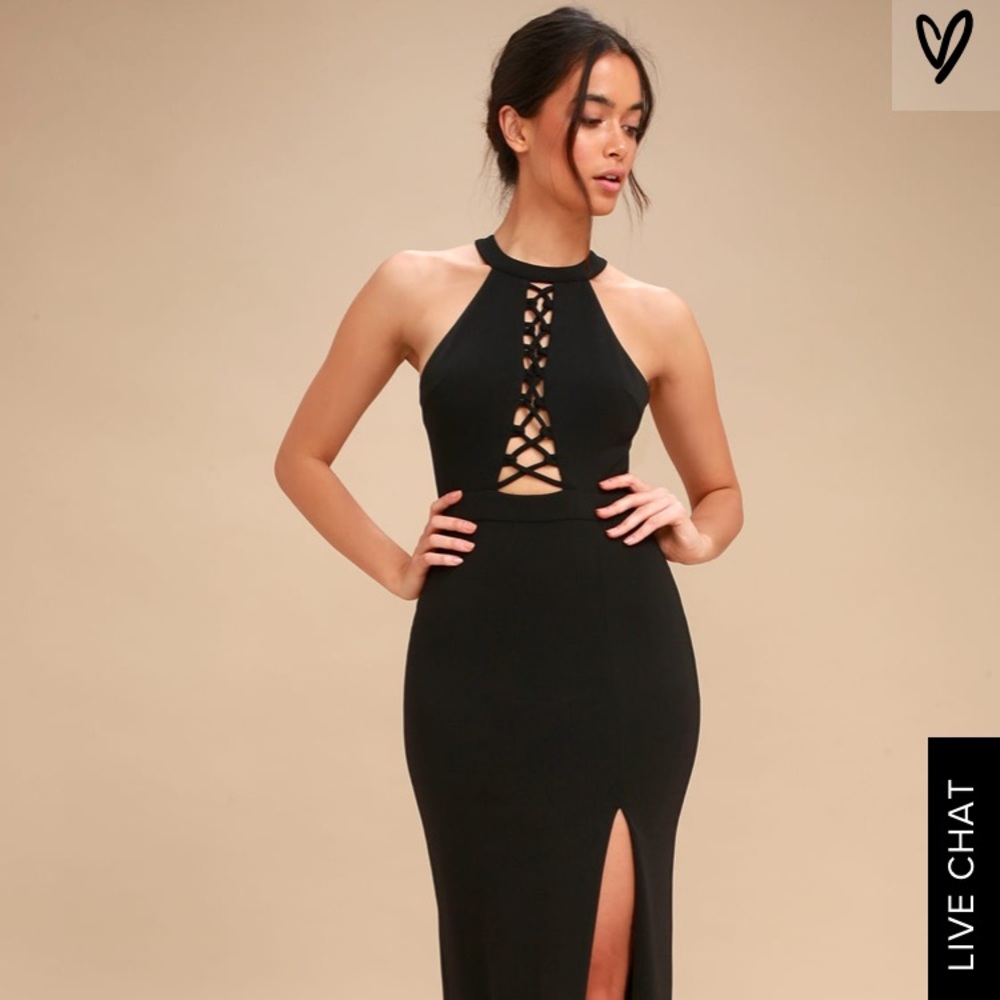NWOT Lulus Black Dress